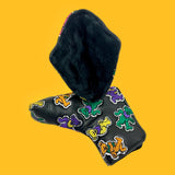 Embroidered Leather Golf Putter Blade Cover!