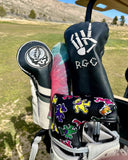 Embroidered Leather Golf Putter Blade Cover!